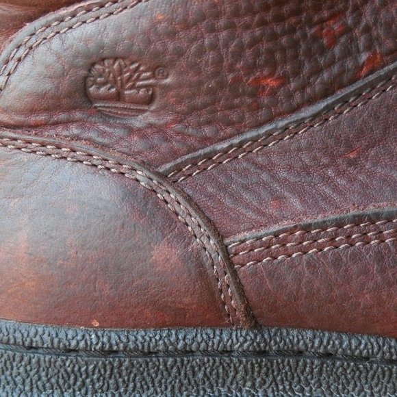 Timberland Top Grain Leather Lace Up Hiking Boots Women's Size 7.5M US Brown - Picture 7 of 10
